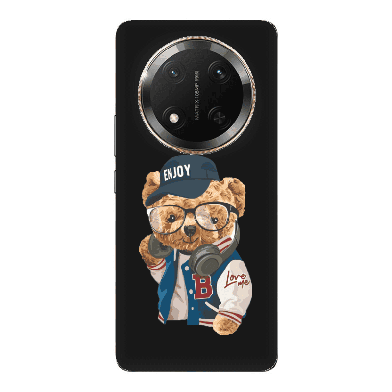 Honor Magic 7 Lite Enjoy Black Colored Silicone TPU Θήκη